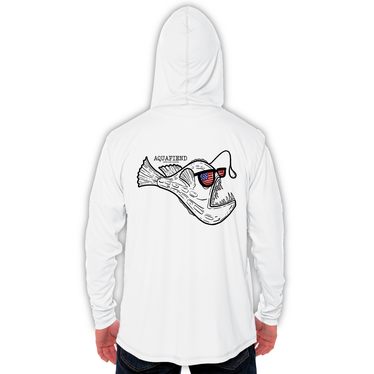 Creek Angler's Device Logo Hoodie White Creek Angler's Device x